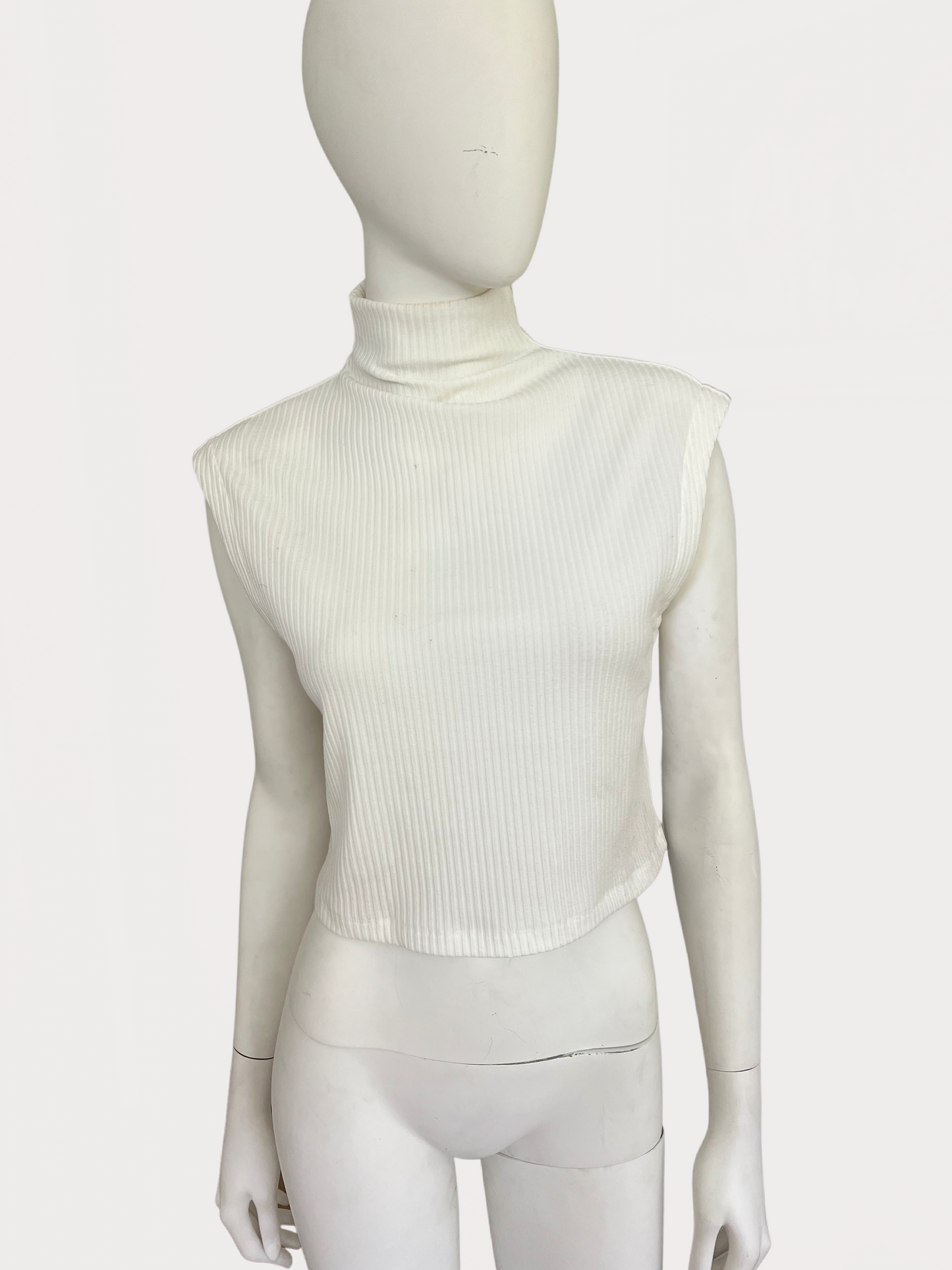 Maje Paris - White Mock Neck Sleeveless Top - Worn w/ Tags