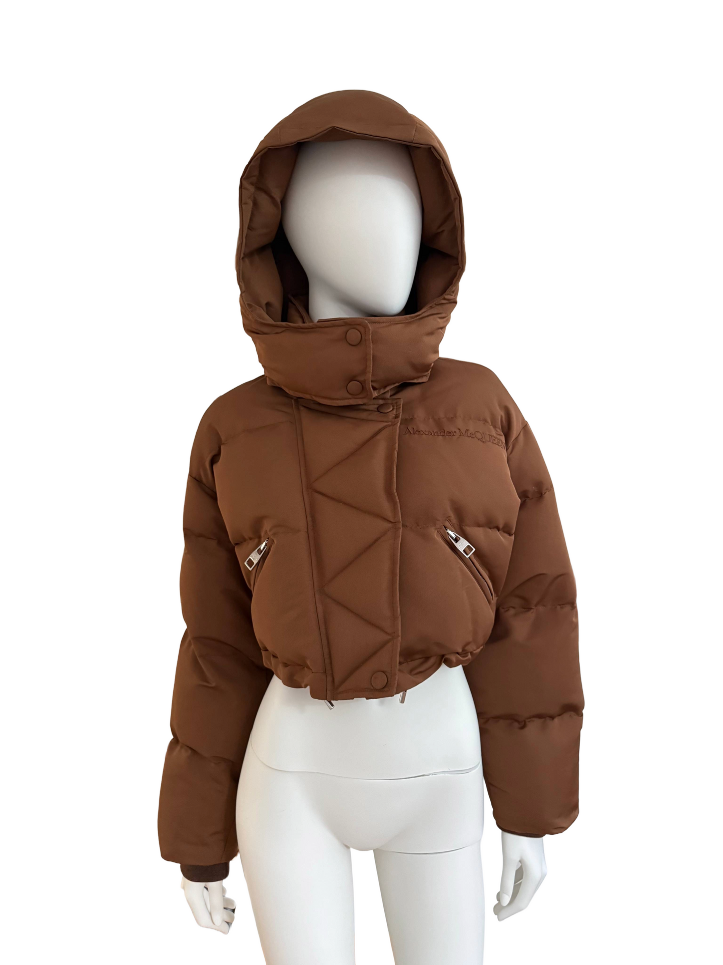 Alexander McQueen Cropped Puffer