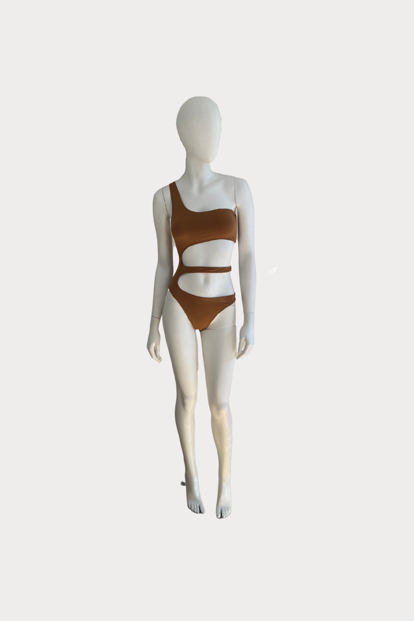 SKIMS - Swim - One Shoulder Monokini - Almond - NEW W/ TAGS