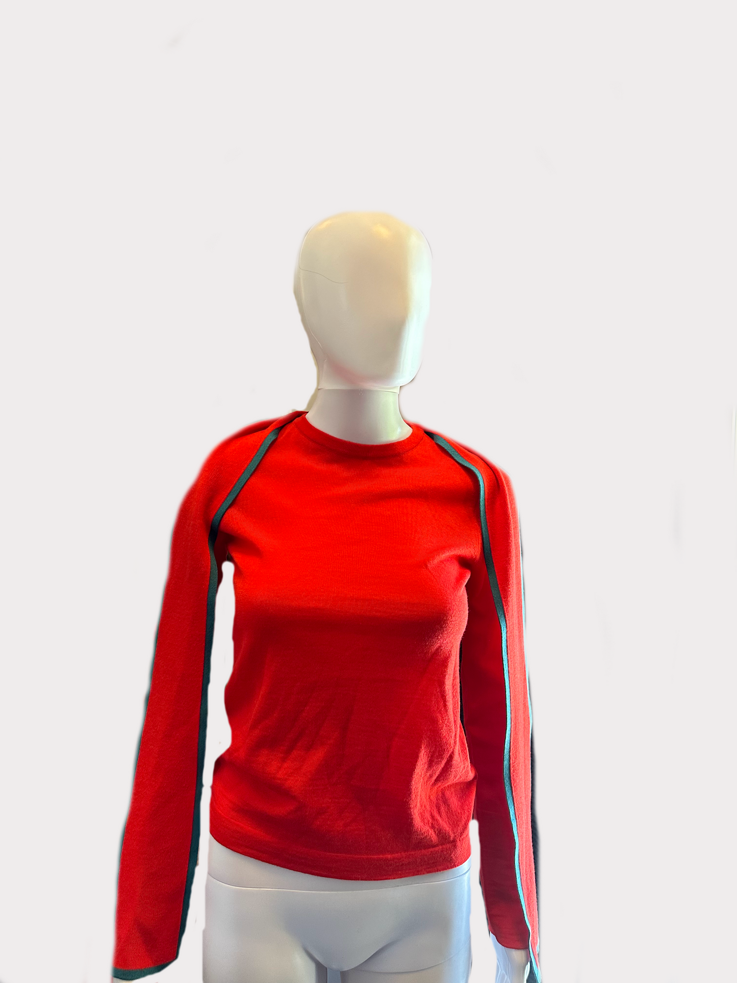 Escada - Red Long Sleeve Blouse - NEW W/ TAGS