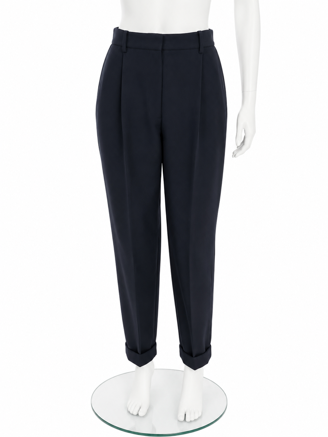 The Row Navy Wool Pants