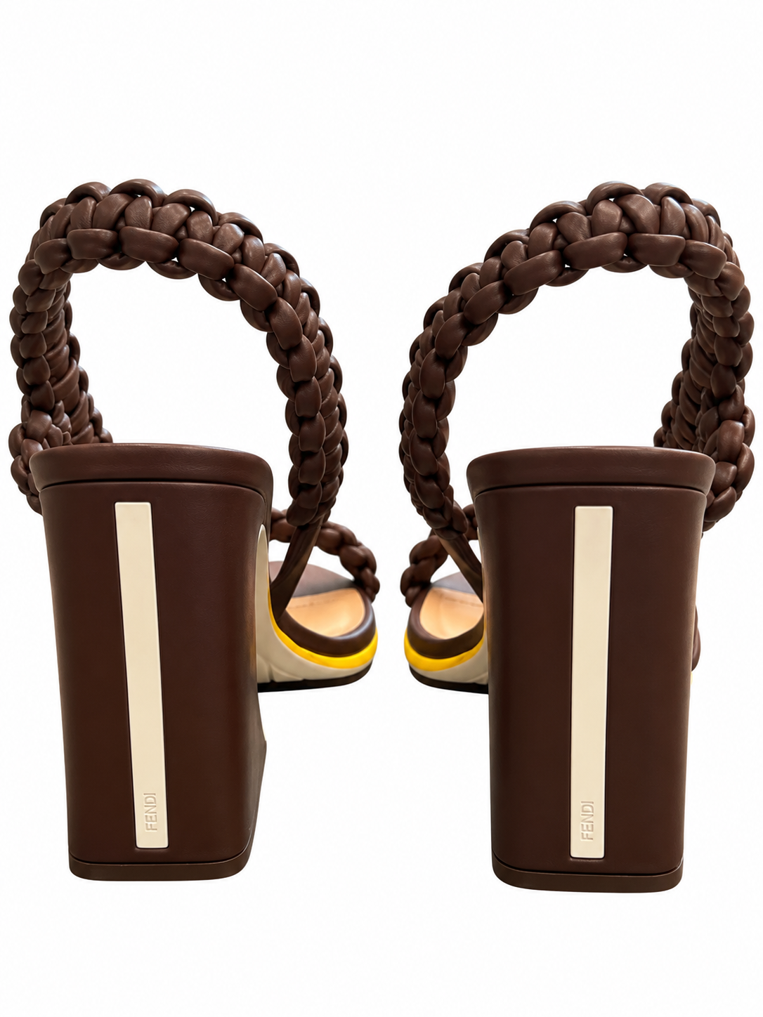 Fendi Women's Arco Sculptural Slingback Sandals - WORN ONCE