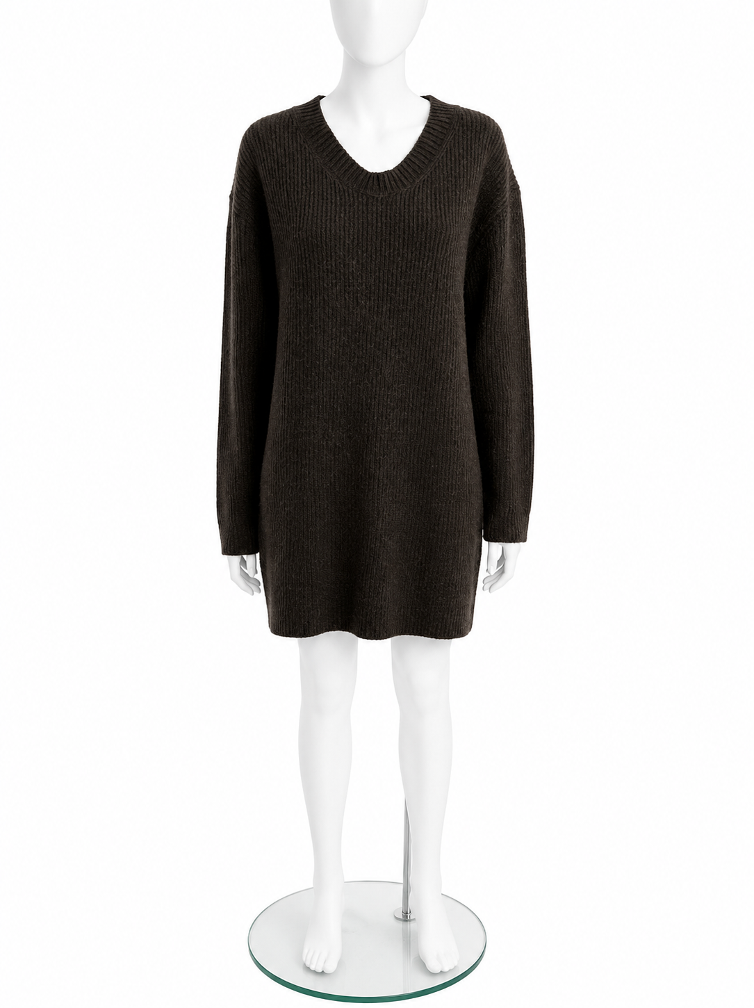 The Row Brown Cashmere Dress