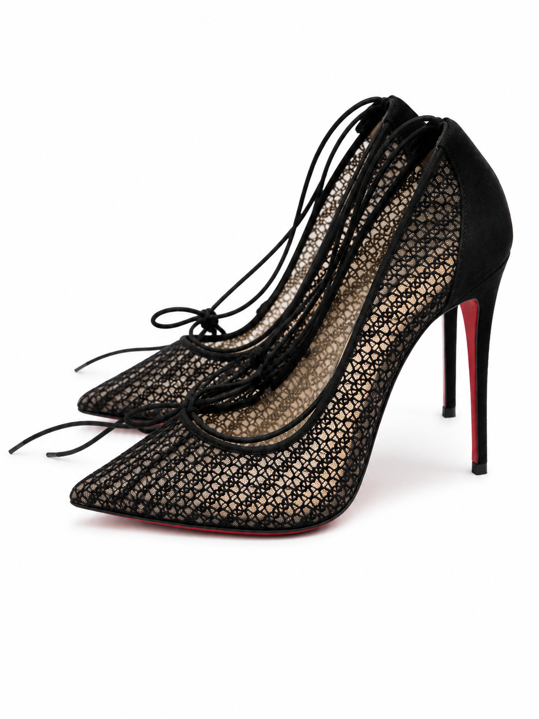 Black Mesh Louboutins