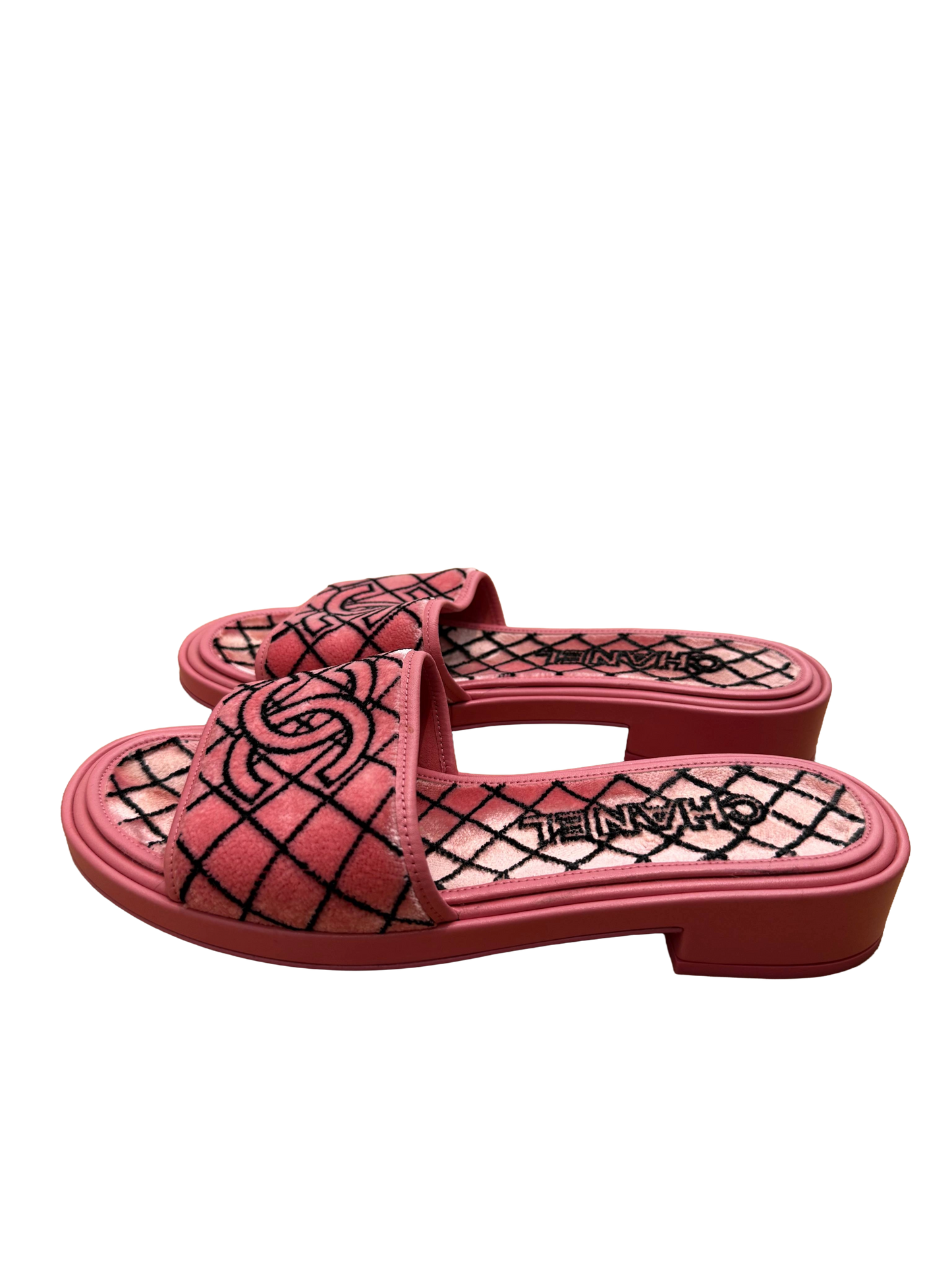 Velvet Chanel Sandals