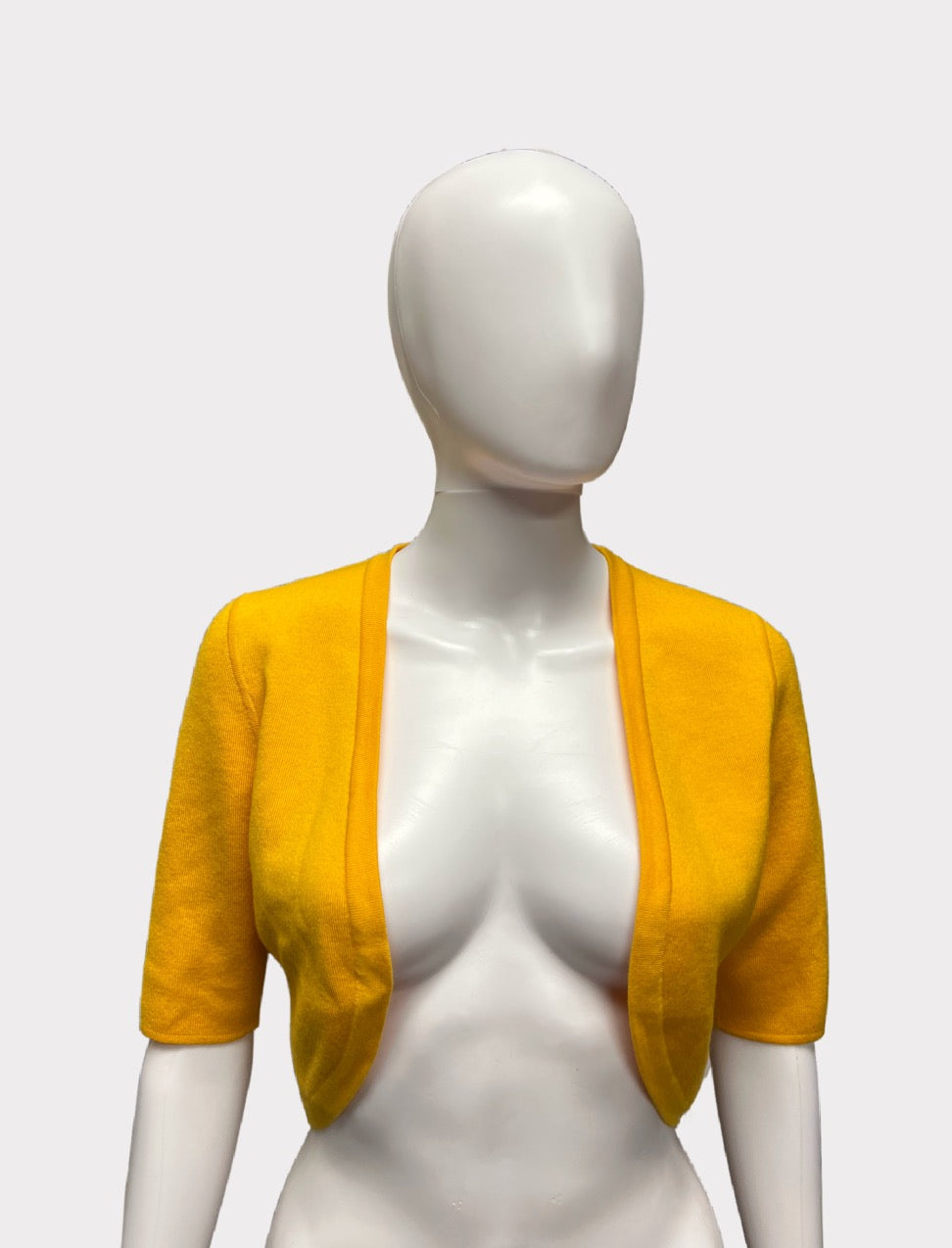 Michael Kors - Mustard Yellow Short Sleeve Cardigan