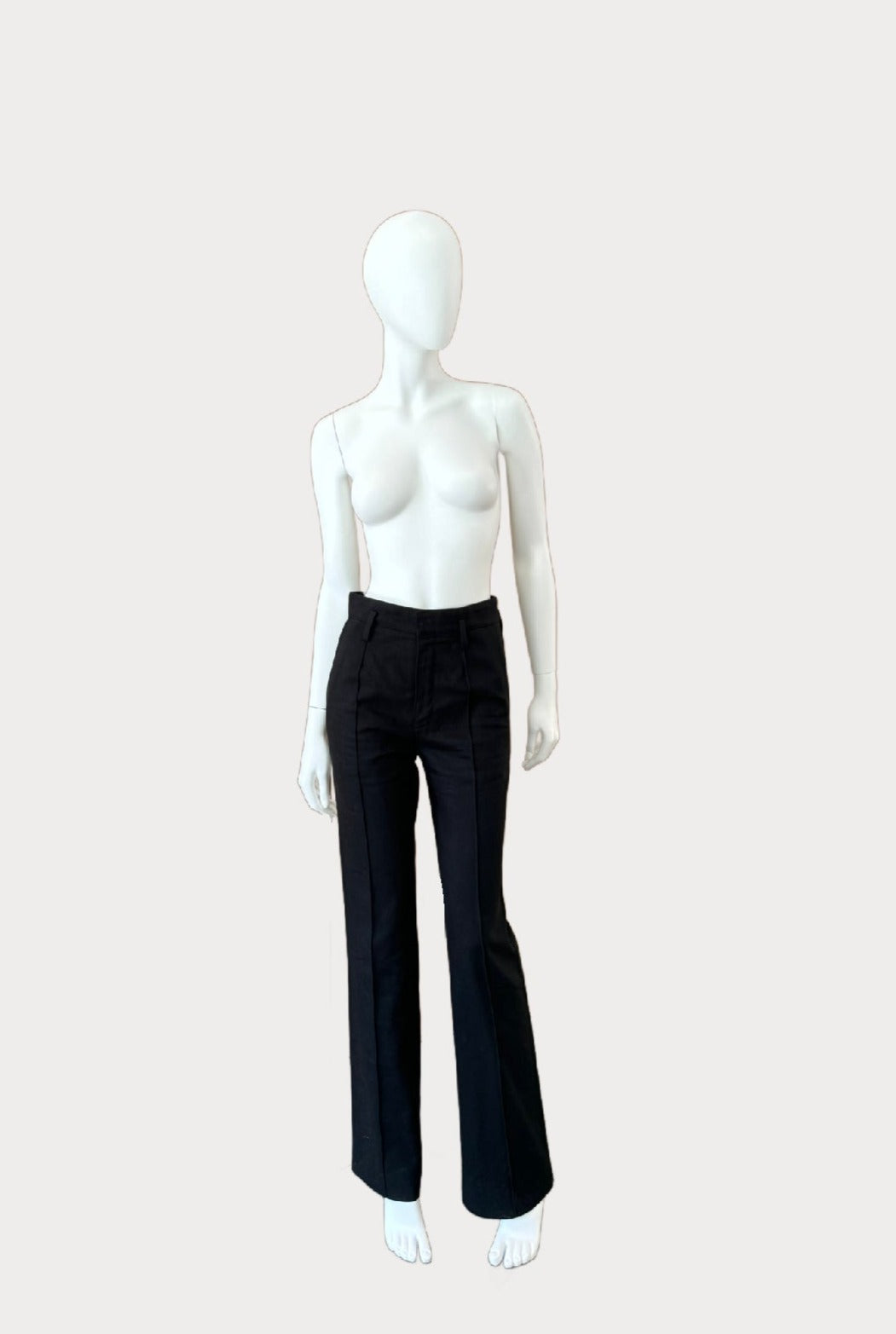 Saint Laurent - Tailored Wide Leg Cotton Pants