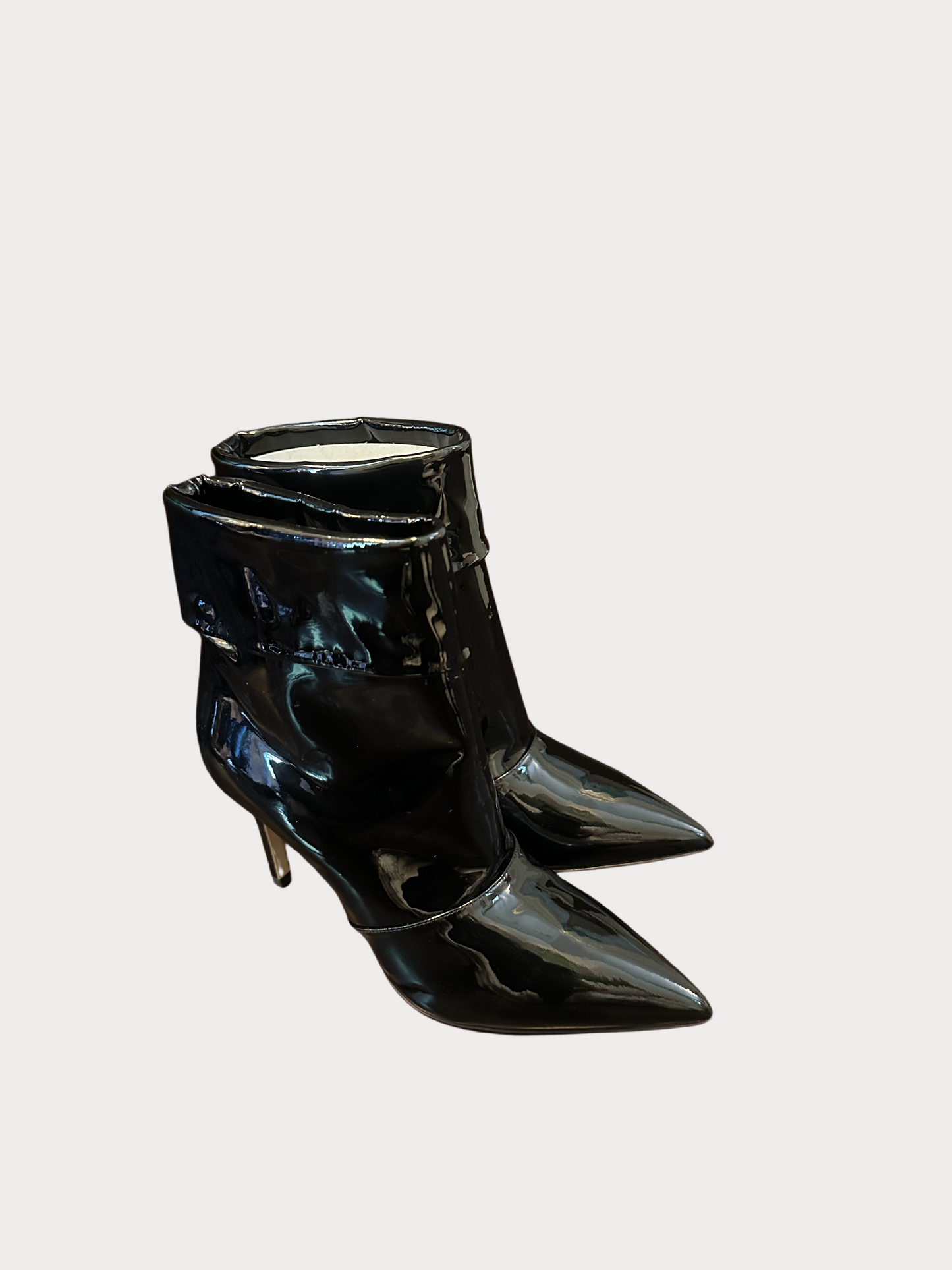 Paul Andrew - Patent Ankle Boot w/ Kitten Heel -NEVER WORN