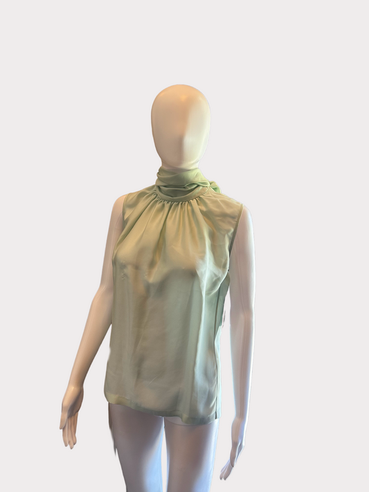 Christian Dior - Pastel Green Tie Blouse - NEW W/ TAGS